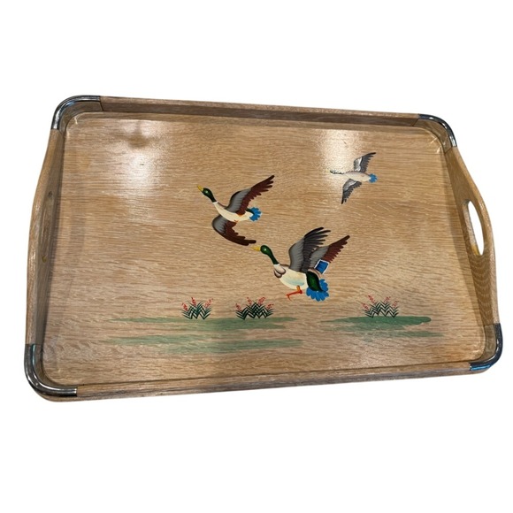 Vintage 1960s, JetLine Japan Hand Painted Tray - Picture 1 of 5